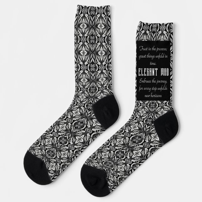 Die Einheit von Schwarz und Weiß Socken (Linkes Detail)