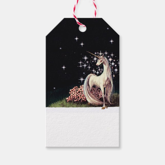 Die Einhorn-Geschenkmarke Geschenkanhänger (Vorderseite)
