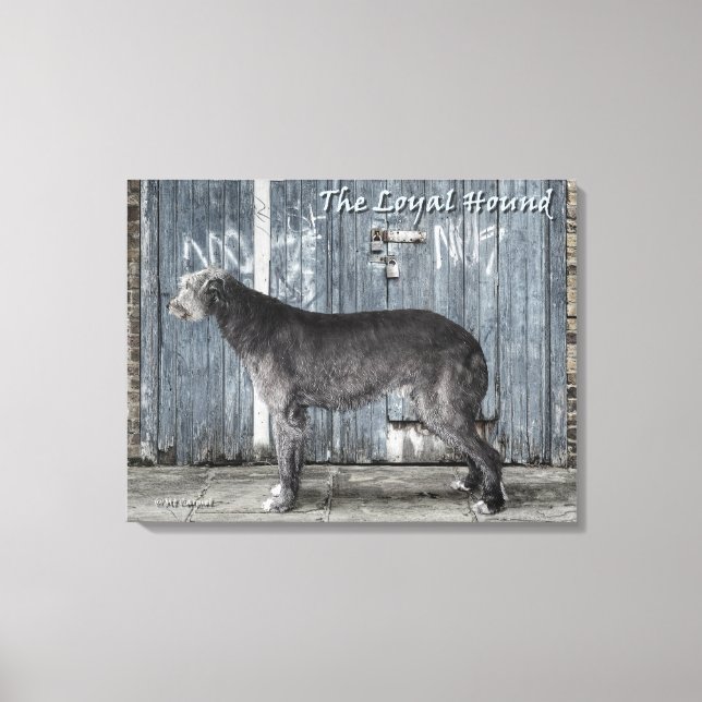 Die einladende Loyal Hound Leinwanddruck (Vorderseite)