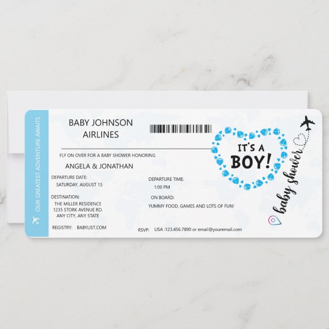 Die Einladung zu einem Baby-Baby-Duschbad (Vorderseite)