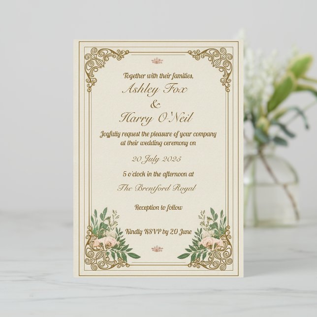 Die Einladung zu einer Zierhochzeit Blüht (Stehend vorne)