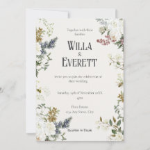 Die Einladung zur Hochzeit im Gilded Garden