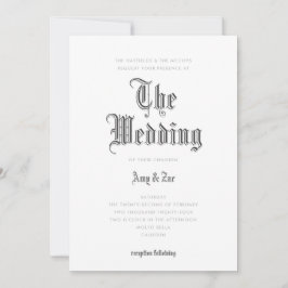 Die Einladung zur Hochzeitsfeier