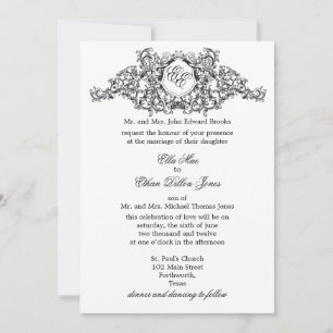 Die Einladung zur "Kate"-Monogramm-Hochzeit