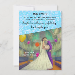Die Einladungskarte für die Hochzeit kann nicht be
