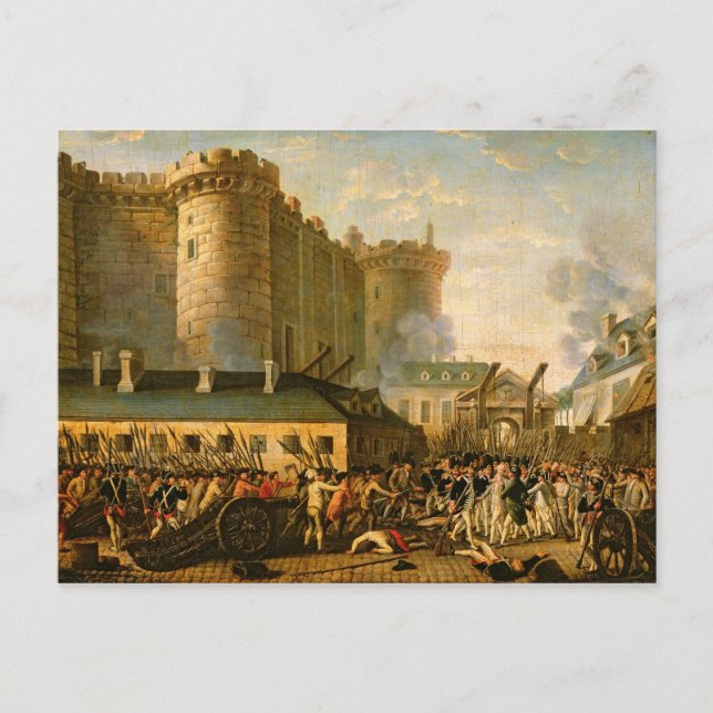 Die Einnahme der Bastille, 14. Juli 1789 Postkarte (Vorderseite)
