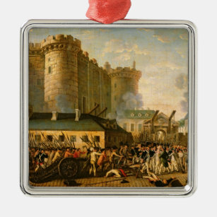 Die Einnahme der Bastille, 14. Juli 1789 Silbernes Ornament