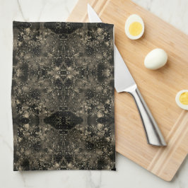 Die Einrichtung ist in sanften, klassischen Beiget Geschirrtuch