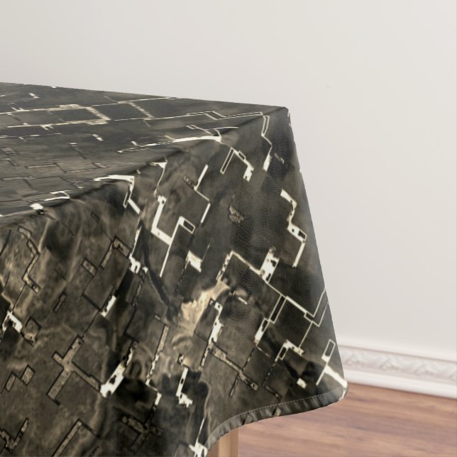 Die Einrichtung ist in sanften, klassischen Beiget Tischdecke (Beispiel)