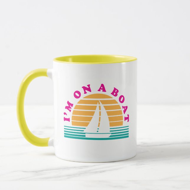 Die einsame Insel auf einem Boot Tasse (Links)