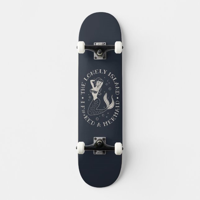 Die einsame Inselmedaille Skateboard (Vorderseite)