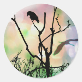 Die einsame Klaue Runder Aufkleber