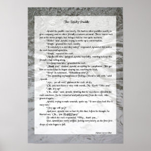Die einsame Puddle-Poster-Geschichte Poster