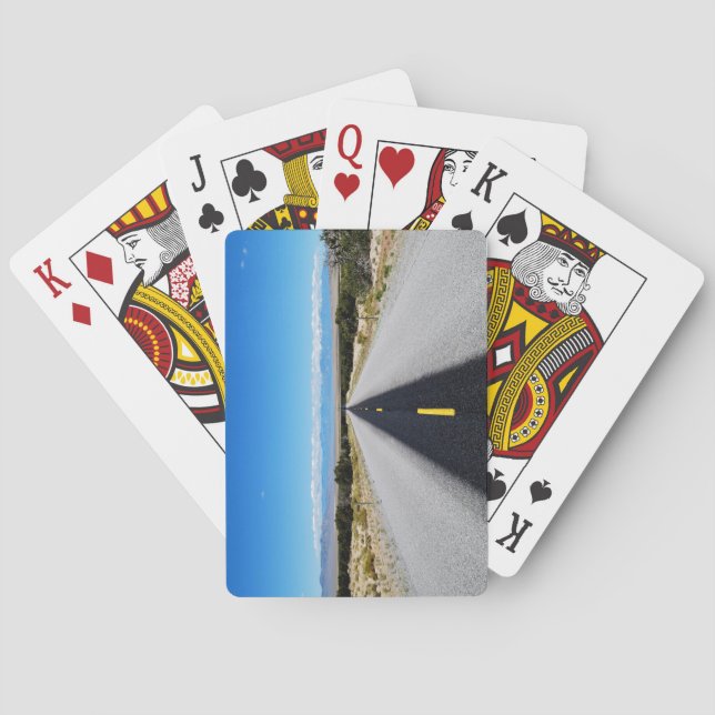 Die einsamste Straßen-Spielkarten Spielkarten (Rückseite)