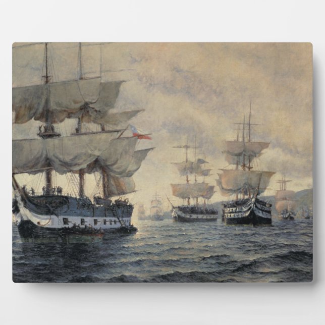 Die Einschiffung der befreienden Expedition Pe Fotoplatte (Vorderseite)