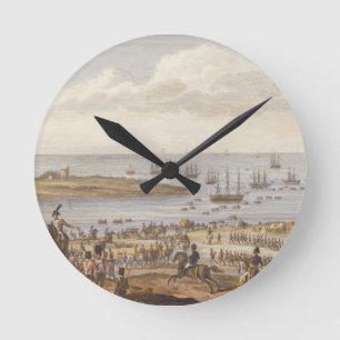 Die Einschiffung des Englisch in Holland, 30 Nove Runde Wanduhr