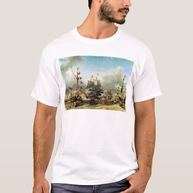 Die Einschiffung von Ruyter und von William de T-Shirt (Vorderseite)