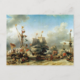 Die Einschiffung von Ruyter und William de Witt Postkarte