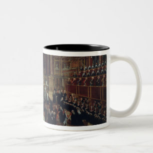 Die Einsetzung eines Monarchen in San Lorenzo (Öl Zweifarbige Tasse