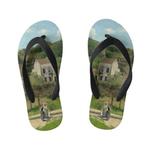 Die Einsiedelei in Pontoise Camille Pissarro Kinderbadesandalen