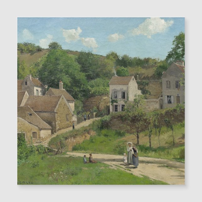 Die Einsiedelei in Pontoise Camille Pissarro Magnetkarte (Vorderseite)