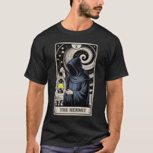 Die Einsiedler Tarotkarte Gothic Halloween Sensenm T-Shirt