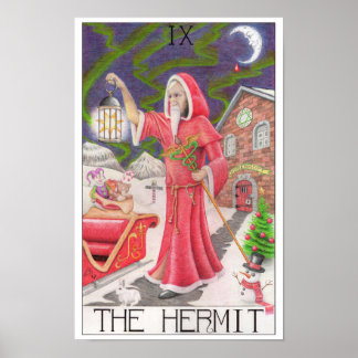 Die Einsiedler-Tarotkarte Poster