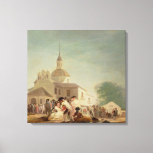 Die Einsiedlerei von San Isidro, Madrid, 1788 Leinwanddruck