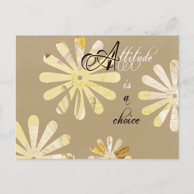 Die Einstellung ist eine Wahl Postkarte (Vorderseite)