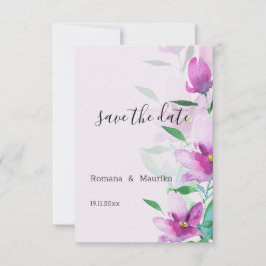 Die Einzigartigkeit der rosa Blume von Lilac Save The Date