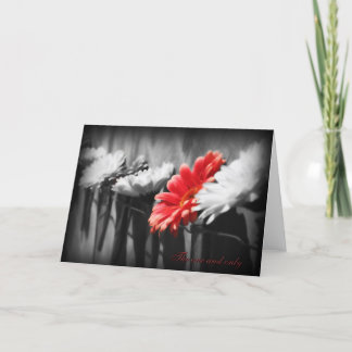 Die einzige Grußkarte Karte