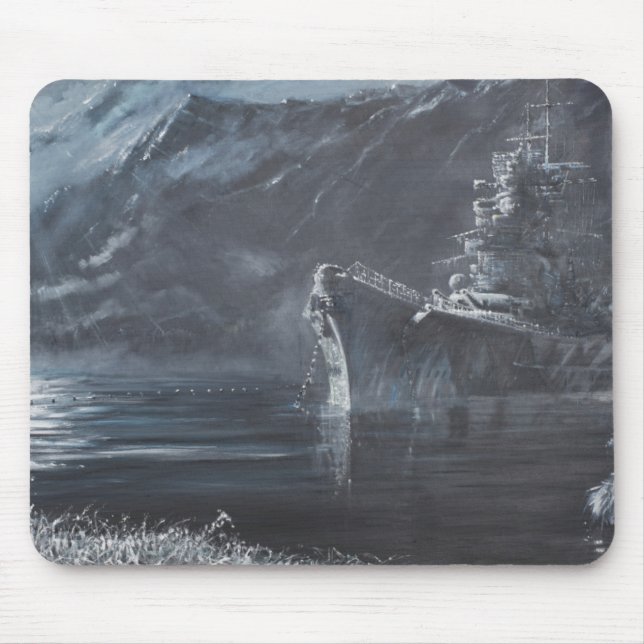Die einzige Königin des NordTirpitz Norway1944 Mousepad (Vorne)
