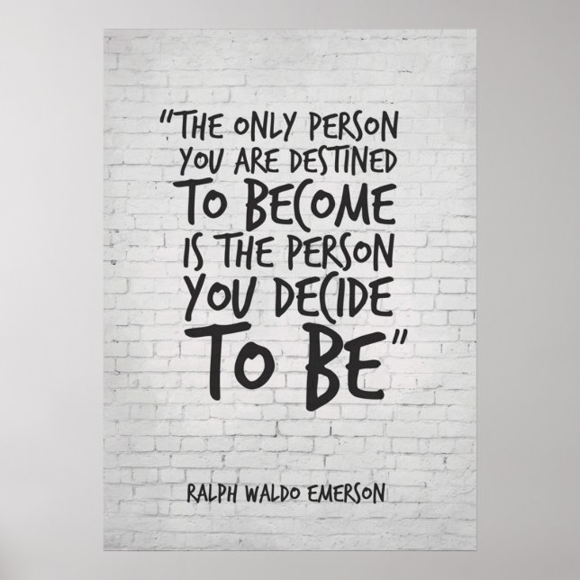 Die einzige Person, die Sie bestimmt sind, Inspira Poster (Vorne)