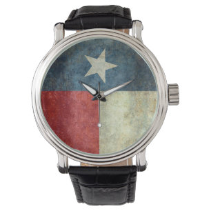 Die "einzige Stern-Flagge" von Texas Armbanduhr