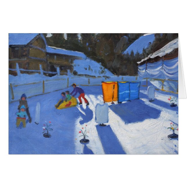die Eisbahn Clusaz 2014 der Kinder (Vorderseite (Horizontal))