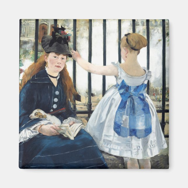 Die Eisenbahn Edouard Manet Magnet (Vorne)
