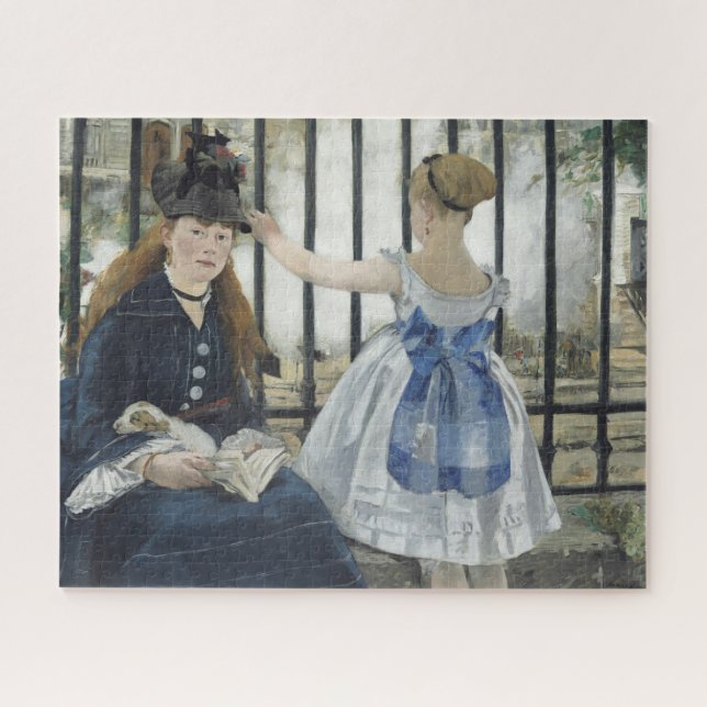 Die Eisenbahn - Kunstmalerei von Manet (Horizontal)