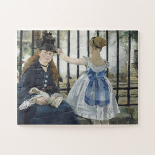 Die Eisenbahn - Manet Impressionist Malerei