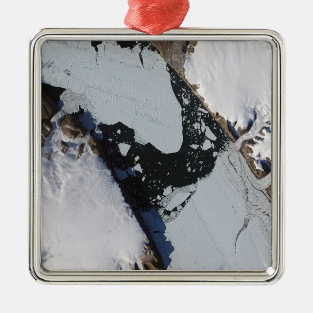 Die Eisinsel Silbernes Ornament (Vorne)