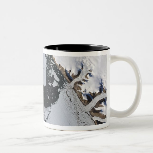 Die Eisinsel Zweifarbige Tasse (Rechts)