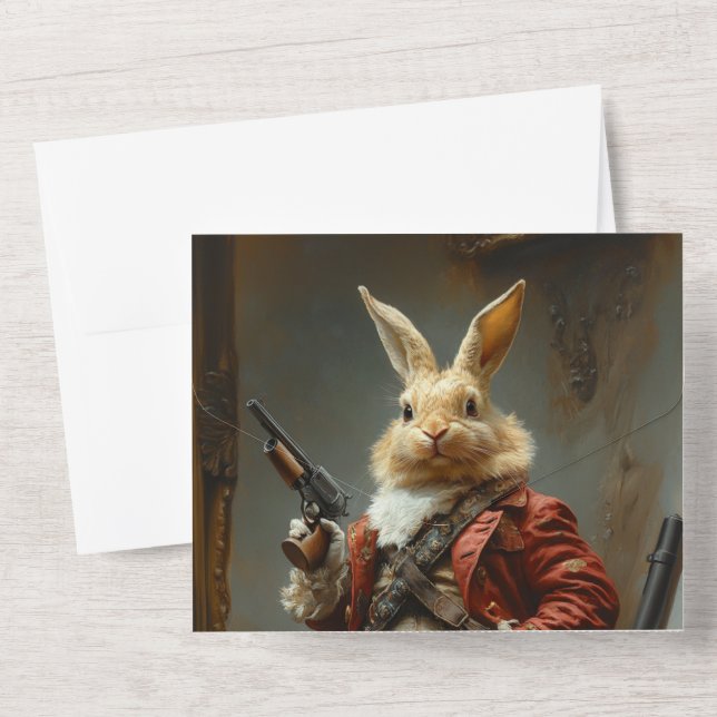 Die Eizelljagd, die Osterhasen-Jagd All In One Einladung (Rückseite)