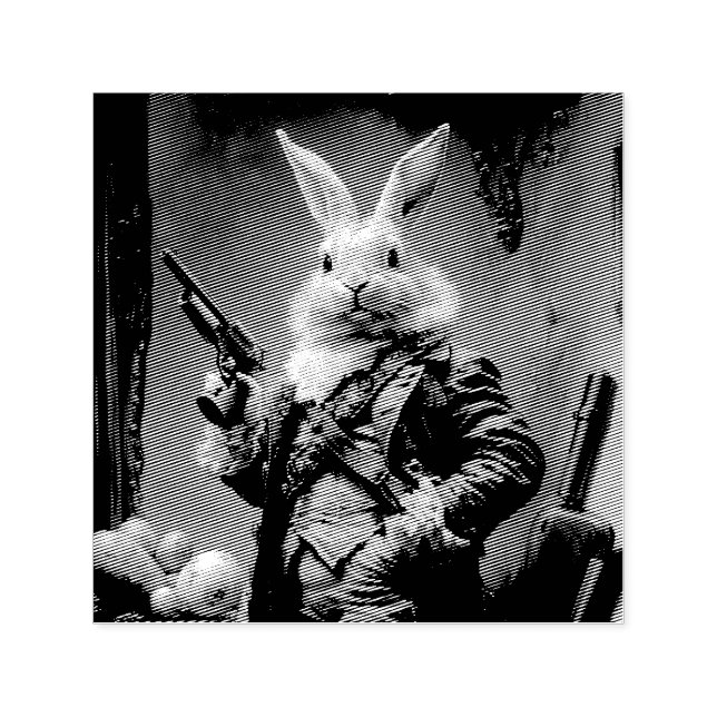 Die Eizelljagd, die Osterhasen-Jagd Permastempel (Design)