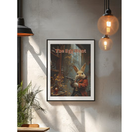 Die Eizelljagd, die Osterhasen-Jagd Poster