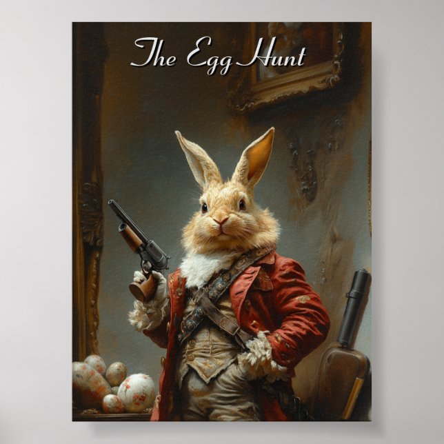 Die Eizelljagd, die Osterhasen-Jagd Poster (Vorne)