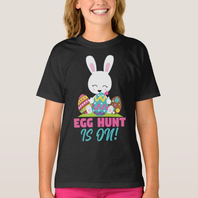 Die Eizelljagd ist zu Ostern T-Shirt (Vorderseite)