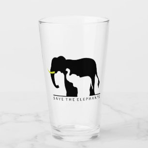 Die Elefanten gerettet Glas