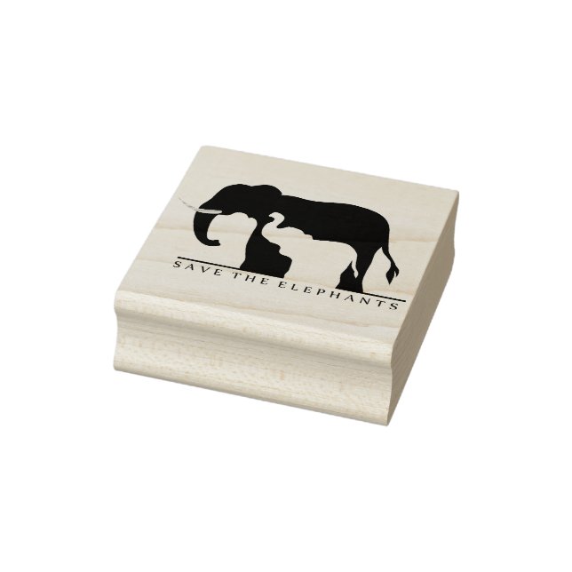 Die Elefanten gerettet Gummistempel (Stempel)