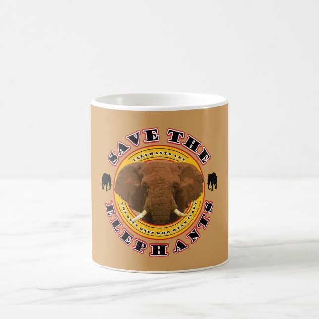 Die Elefanten gerettet Kaffeetasse (Mittel)