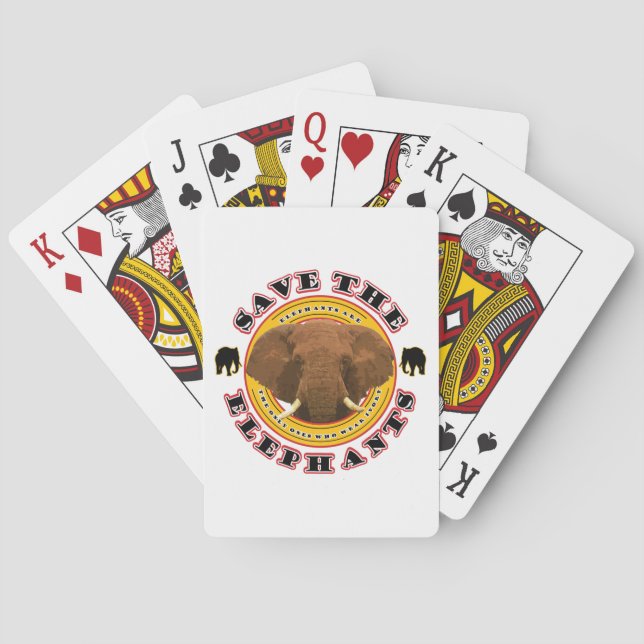 Die Elefanten gerettet Spielkarten (Rückseite)