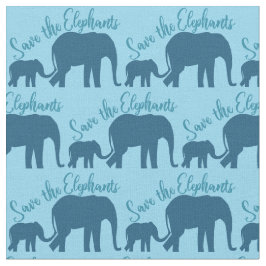 Die Elefanten gerettet Stoff